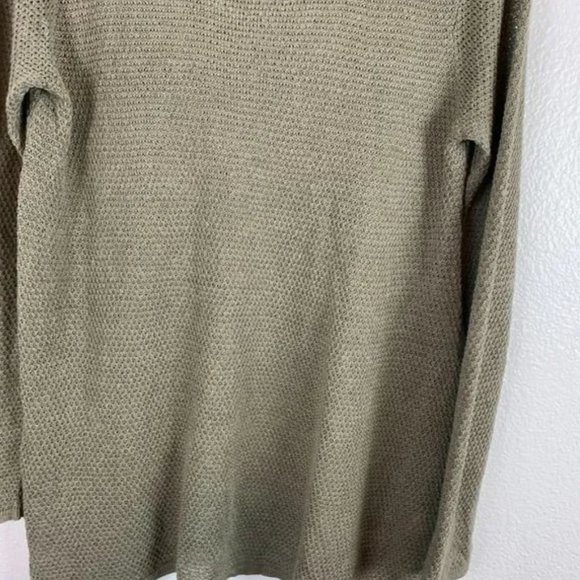 Pure Jill Taupe Knitted Linen Blend Tunic Blouse - Picture 5 of 6